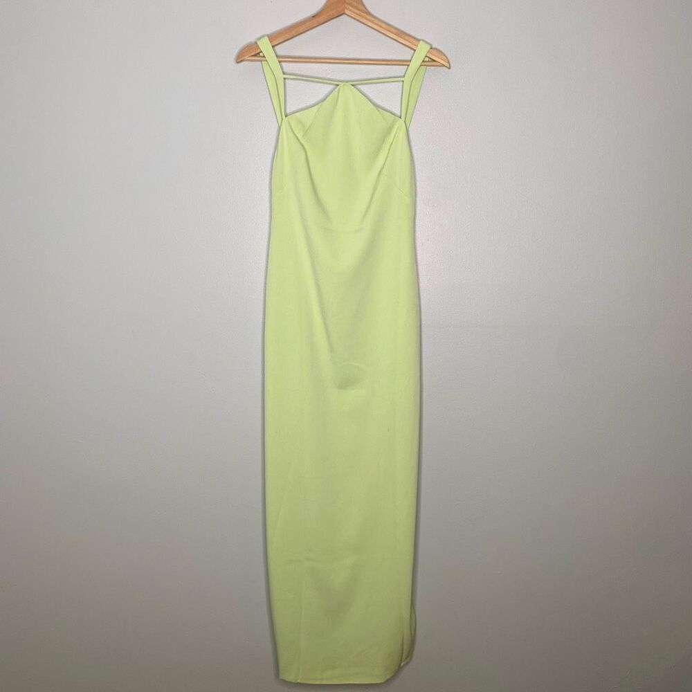Yellow the Label Remington Dress in Pea Green - Picture 4 of 11